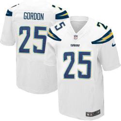 [Elite] Gordon San Diego Football Team Jersey -San Diego #25 Melvin Gordon Jersey (White)