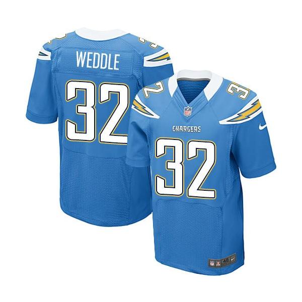 [Elite] Weddle San Diego Football Team Jersey -San Diego #32 Eric Weddle Jersey (Light Blue)