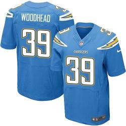 [Elite] Woodhead San Diego Football Team Jersey -San Diego #39 Danny Woodhead Jersey (Light Blue)