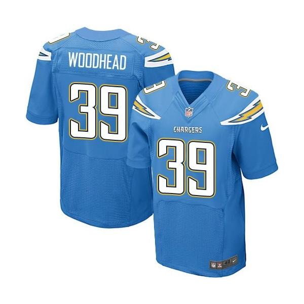[Elite] Woodhead San Diego Football Team Jersey -San Diego #39 Danny Woodhead Jersey (Light Blue)