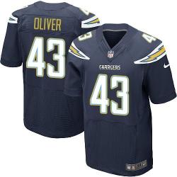 [Elite] Oliver San Diego Football Team Jersey -San Diego #43 Branden Oliver Jersey (Navy Blue)