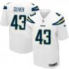 [Elite] Oliver San Diego Football Team Jersey -San Diego #43 Branden Oliver Jersey (White)