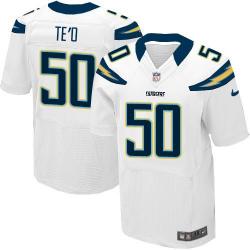 [Elite] TE'O San Diego Football Team Jersey -San Diego #50 Manti TE'O Jersey (White)