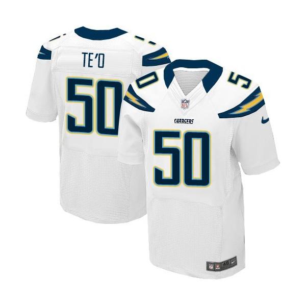 [Elite] TE'O San Diego Football Team Jersey -San Diego #50 Manti TE'O Jersey (White)