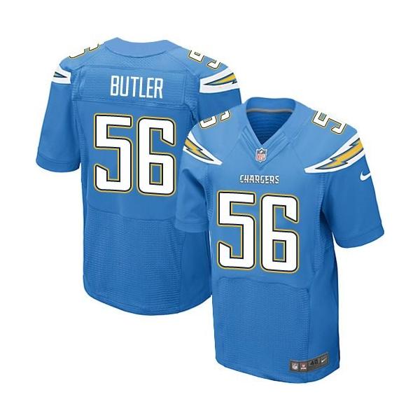 [Elite] Butler San Diego Football Team Jersey -San Diego #56 Donald Butler Jersey (Light Blue)