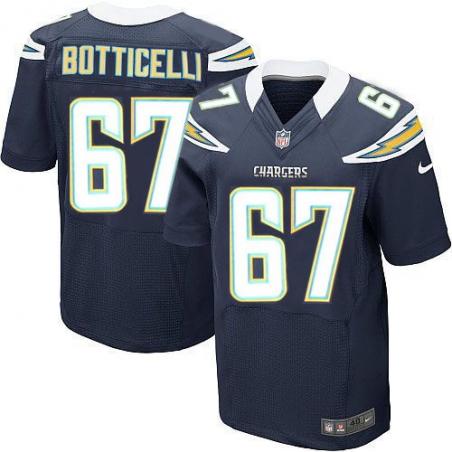 [Elite] Botticelli San Diego Football Team Jersey -San Diego #67 Cameron Botticelli Jersey (Navy Blue)