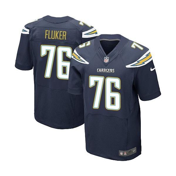 [Elite] Fluker San Diego Football Team Jersey -San Diego #76 D.J. Fluker Jersey (Navy Blue)