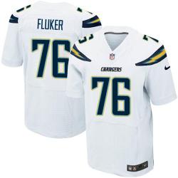 [Elite] Fluker San Diego Football Team Jersey -San Diego #76 D.J. Fluker Jersey (White)