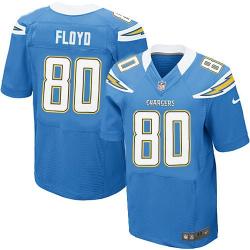 [Elite] Floyd San Diego Football Team Jersey -San Diego #80 Malcom Floyd Jersey (Light Blue)