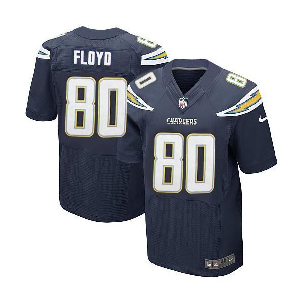 [Elite] Floyd San Diego Football Team Jersey -San Diego #80 Malcom Floyd Jersey (Navy Blue)