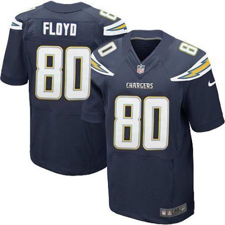 [Elite] Floyd San Diego Football Team Jersey -San Diego #80 Malcom Floyd Jersey (Navy Blue)
