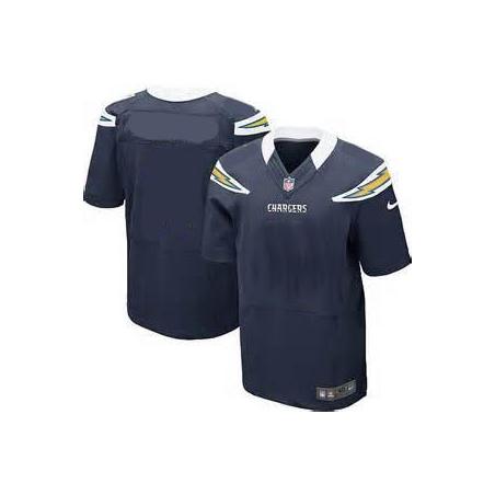 [Elite] San Diego Football Team Jersey -San Diego Jersey (Blank, Navy Blue)