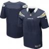 [Elite] San Diego Football Team Jersey -San Diego Jersey (Blank, Navy Blue)