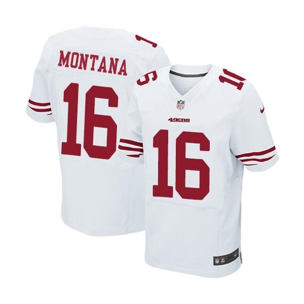 [Elite]Joe Montana San Francisco Football Team Jersey(White)_ ...