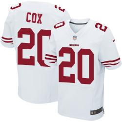 حفلة كشف الجنين Nike San Francisco 49ers #20 Perrish Cox White Elite Jersey دواء للشعر