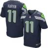 [Elite] Harvin Seattle Football Team Jersey -Seattle #11 Percy Harvin Jersey (Blue)