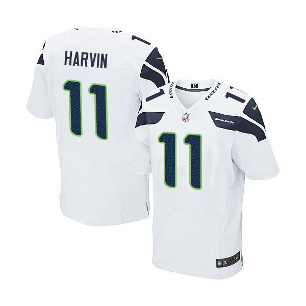 [Elite] Harvin Seattle Football Team Jersey -Seattle #11 Percy Harvin Jersey (White)