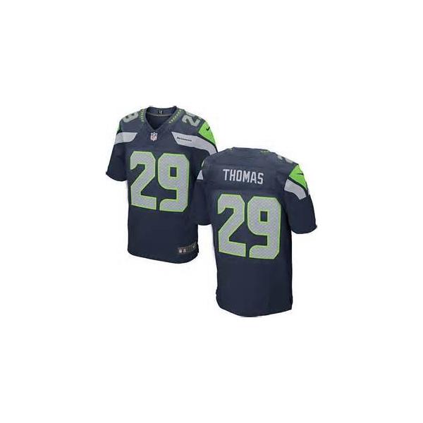 [Elite] Thomas Seattle Football Team Jersey -Seattle #29 Earl Thomas Jersey (Blue)