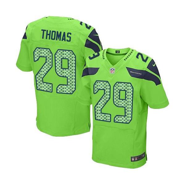 [Elite] Thomas Seattle Football Team Jersey -Seattle #29 Earl Thomas Jersey (Green)