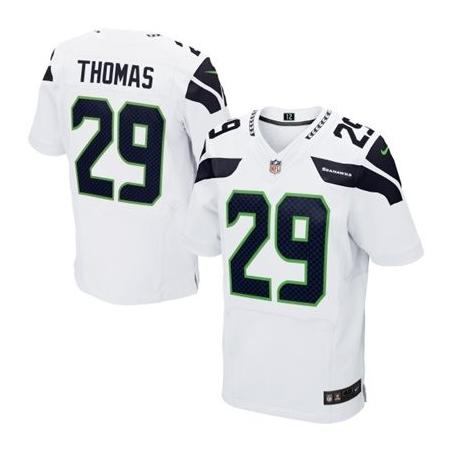 [Elite] Thomas Seattle Football Team Jersey -Seattle #29 Earl Thomas Jersey (White)