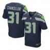 [Elite] Chancellor Seattle Football Team Jersey -Seattle #31 Kam Chancellor Jersey (Blue)