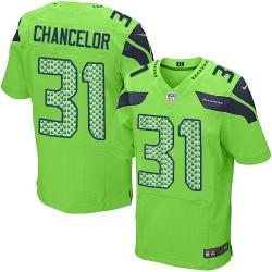 [Elite] Chancellor Seattle Football Team Jersey -Seattle #31 Kam Chancellor Jersey (Green)