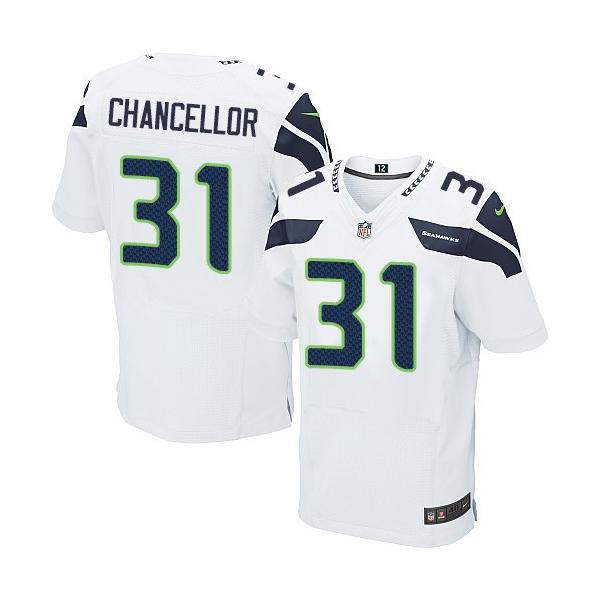 [Elite] Chancellor Seattle Football Team Jersey -Seattle #31 Kam Chancellor Jersey (White)