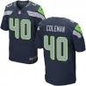 [Elite] Colerman Seattle Football Team Jersey -Seattle #40 Derrick Colerman Jersey (Blue)