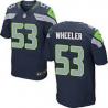 [Elite] Wheeler Seattle Football Team Jersey -Seattle #53 Jared Wheeler Jersey (Blue)