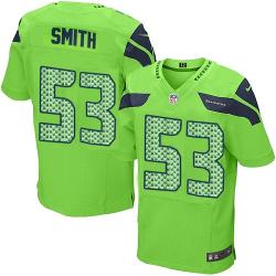 [Elite] Smith Seattle Football Team Jersey -Seattle #53 Malcolm Smith Jersey (Green)