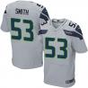 [Elite] Smith Seattle Football Team Jersey -Seattle #53 Malcolm Smith Jersey (Grey)