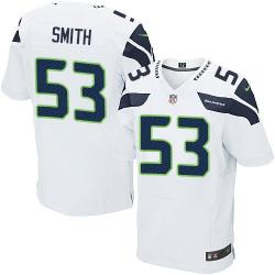 [Elite] Smith Seattle Football Team Jersey -Seattle #53 Malcolm Smith Jersey (White)
