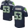 [Elite] Adams Seattle Football Team Jersey -Seattle #53 Tyrell Adams Jersey (Blue)