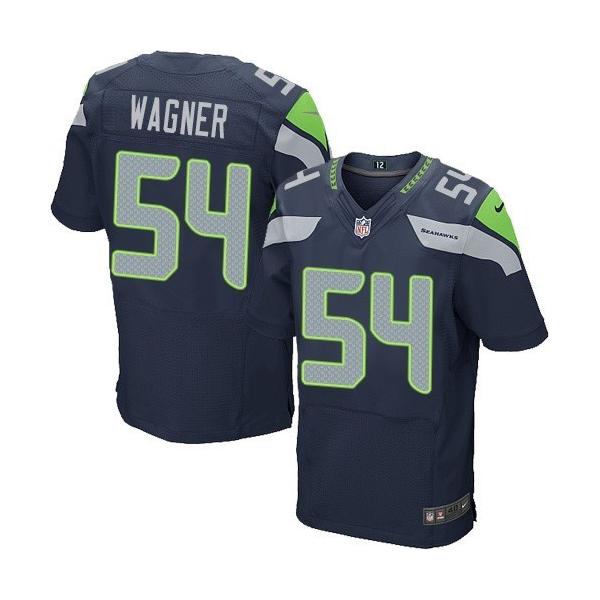 [Elite] Wagner Seattle Football Team Jersey -Seattle #54 Bobby Wagner Jersey (Blue)