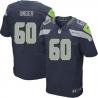 [Elite] Unger Seattle Football Team Jersey -Seattle #60 Max Unger Jersey (Blue)