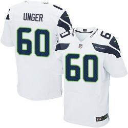 [Elite] Unger Seattle Football Team Jersey -Seattle #60 Max Unger Jersey (White)