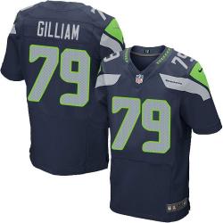 [Elite] Gilliam Seattle Football Team Jersey -Seattle #79 Garry Gilliam Jersey (Blue)
