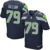 [Elite] Gilliam Seattle Football Team Jersey -Seattle #79 Garry Gilliam Jersey (Blue)