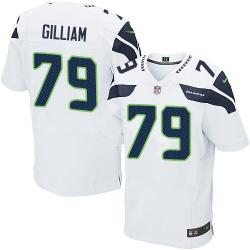 [Elite] Gilliam Seattle Football Team Jersey -Seattle #79 Garry Gilliam Jersey (White)