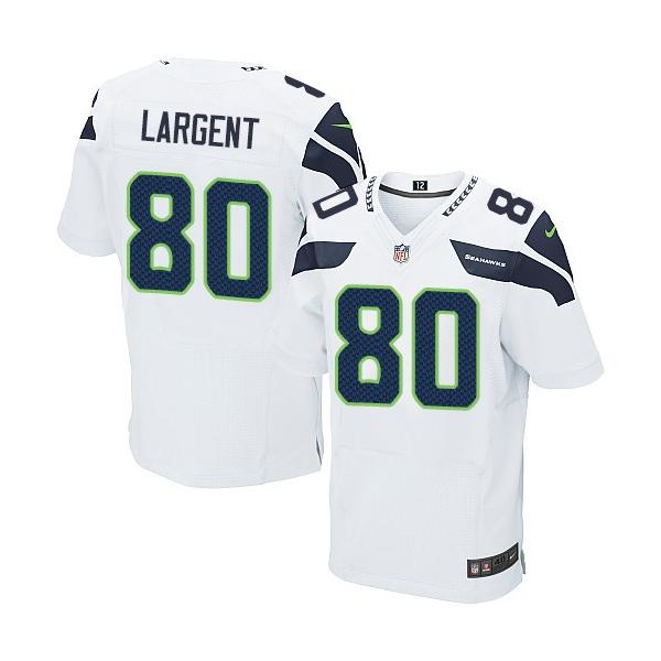 [Elite] Largent Seattle Football Team Jersey -Seattle #80 Steve Largent Jersey (White)