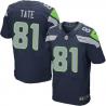 [Elite] Tate Seattle Football Team Jersey -Seattle #81 Golden Tate Jersey (Blue)