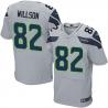 [Elite] Willson Seattle Football Team Jersey -Seattle #82 Luke Willson Jersey (Grey)