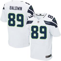 [Elite] Baldwin Seattle Football Team Jersey -Seattle #89 Doug Baldwin Jersey (White)