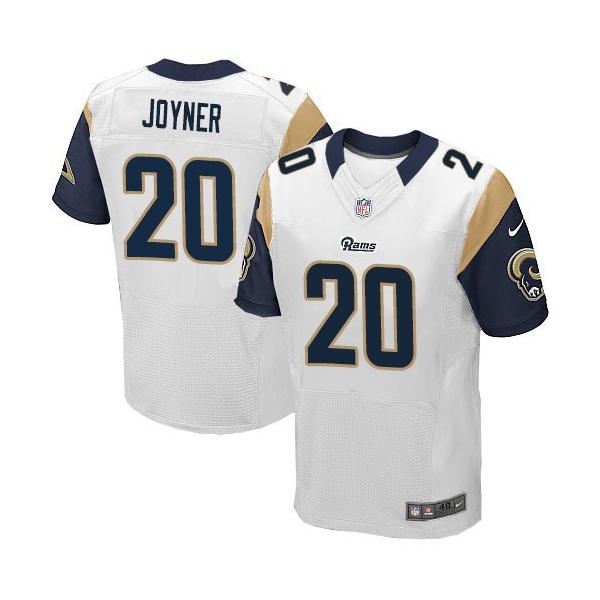 [Elite] Joyner St. Louis Football Team Jersey -St. Louis #20 Lamarcus Joyner Jersey (White)