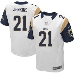 [Elite] Jenkins St. Louis Football Team Jersey -St. Louis #21 Janoris Jenkins Jersey (White)