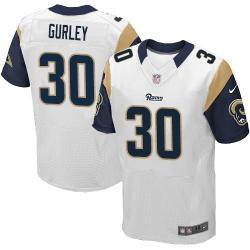 [Elite] Gurley St. Louis Football Team Jersey -St. Louis #30 Todd Gurley Jersey (White)