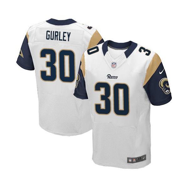 [Elite] Gurley St. Louis Football Team Jersey -St. Louis #30 Todd Gurley Jersey (White)