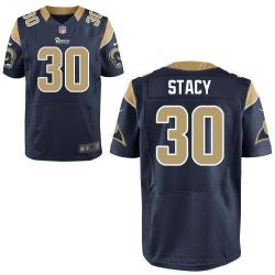 [Elite] Stacy St. Louis Football Team Jersey -St. Louis #30 Zac Stacy Jersey (Blue)