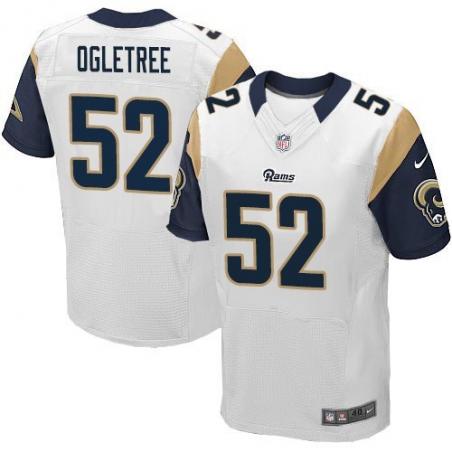 [Elite] Ogletree St. Louis Football Team Jersey -St. Louis #52 Alec Ogletree Jersey (White)
