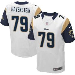 [Elite] Havenstein St. Louis Football Team Jersey -St. Louis #79 Rob Havenstein Jersey (White)